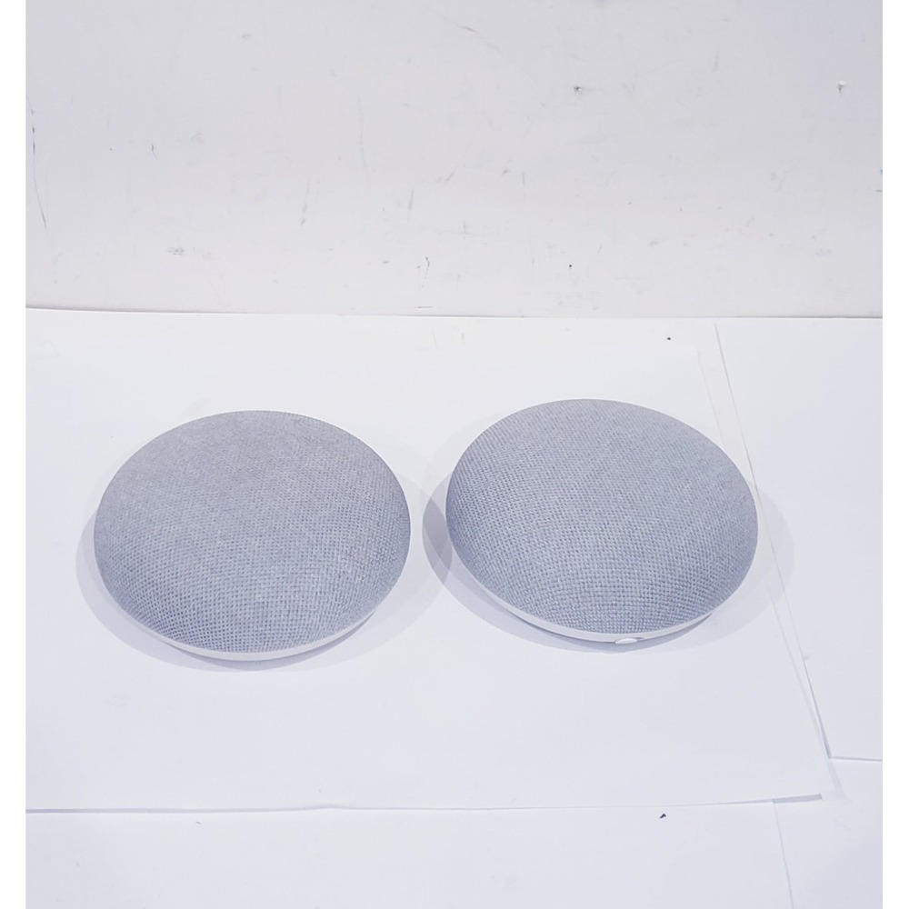 Lot of 2 Google Home Mini Smart Speaker Model H2C - (No power Cord) - Working